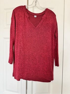 Old Navy Black Women's V-Neck Long Sleeve Tunic Top Size XS